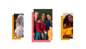Collage of women of different ages and ethnicities.
